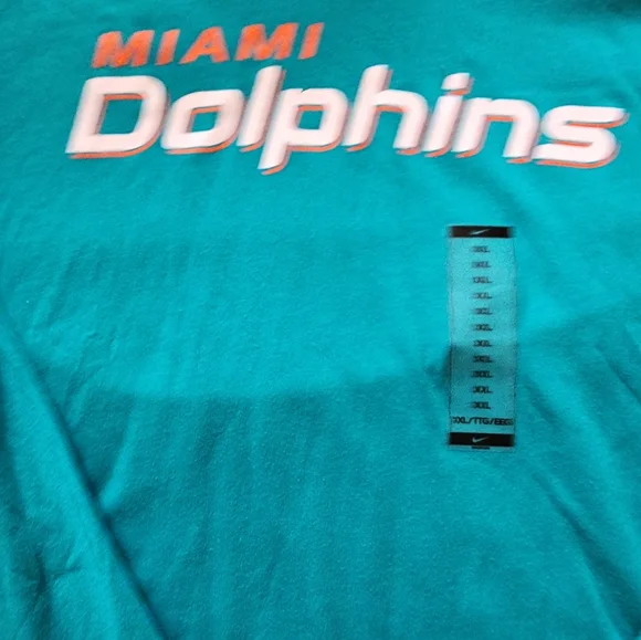 Nike Dri-Fit NFL - Miami Dolphins Long sleeve Shirt W/ Hood - Picture 4 of 5